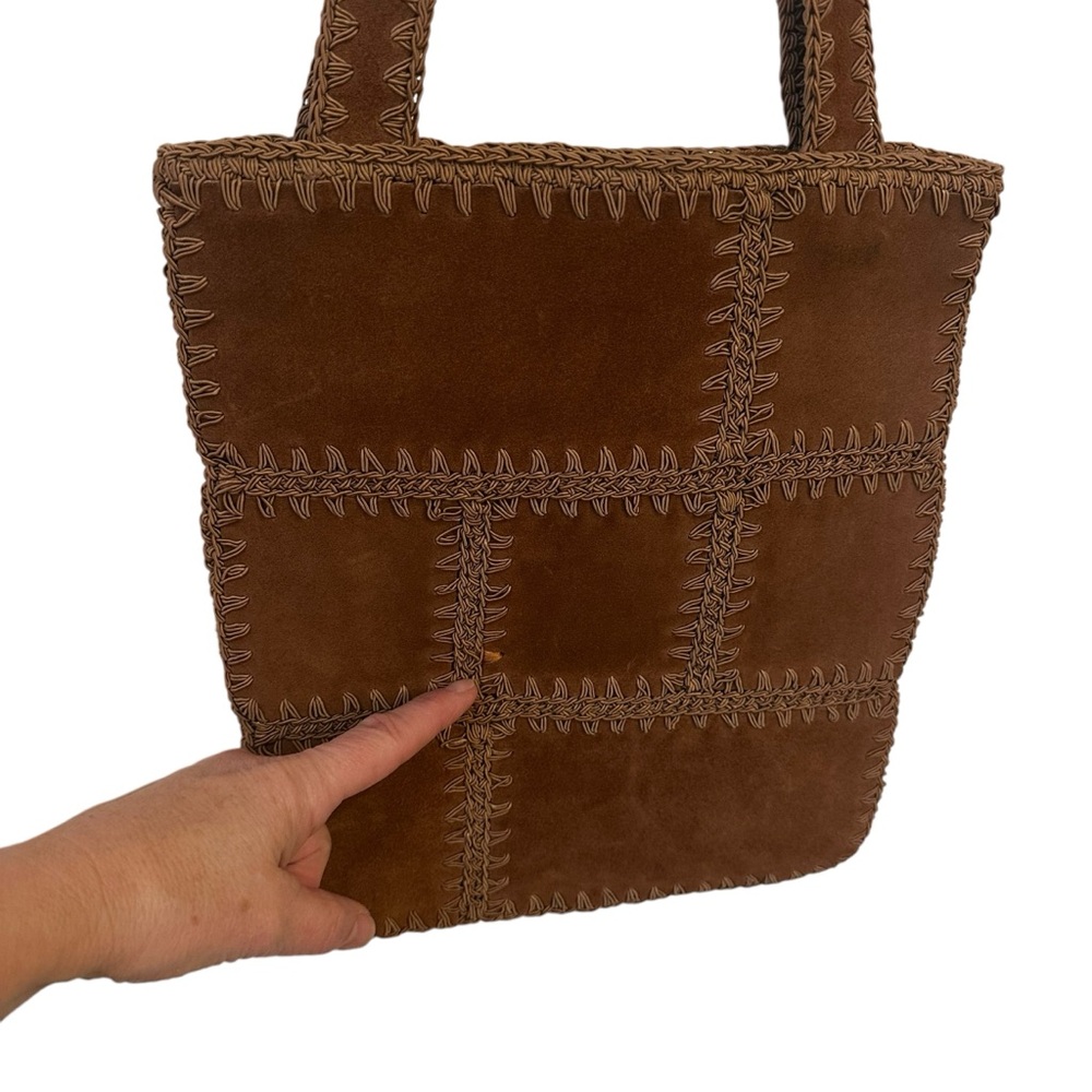 Nine West Patchwork Suede Shoulder Bag - Picture 5 of 8